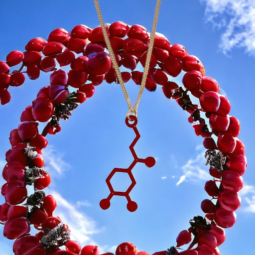 Adrenaline Molecule - Science Earrings and Necklaces