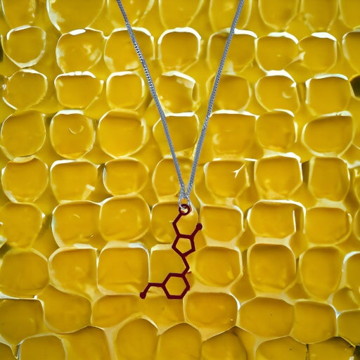 Honey Molecule - Science Earrings and Necklaces