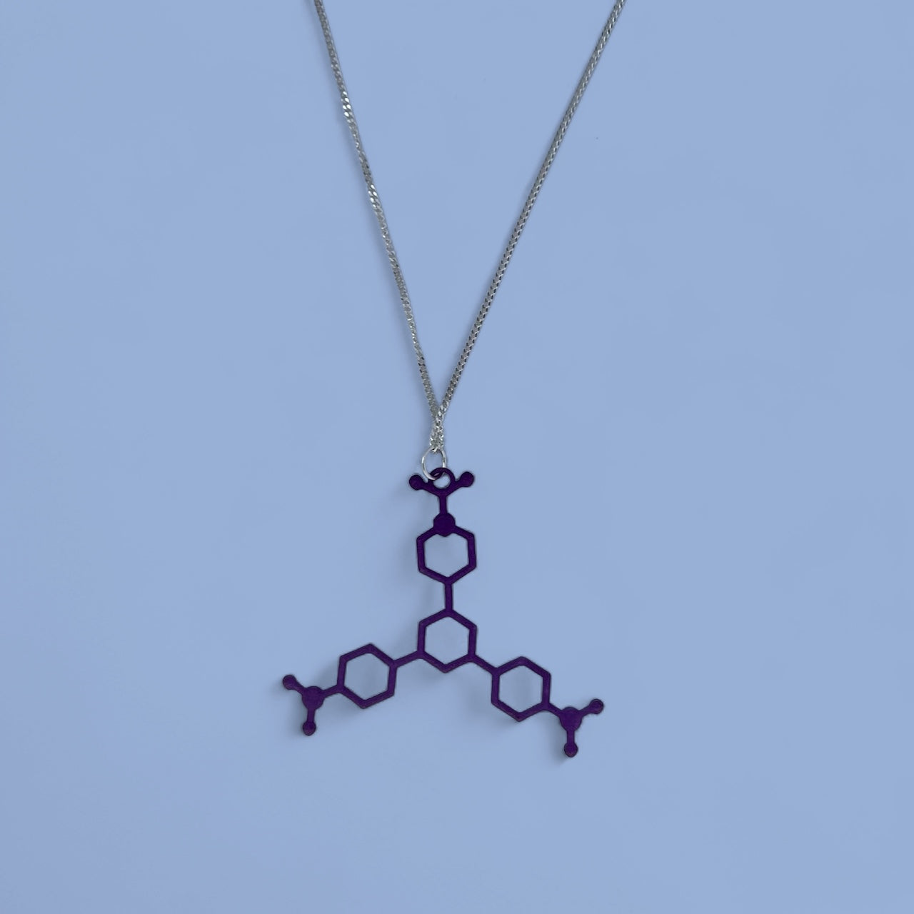 Violet Molecule - Science Earrings and Necklaces