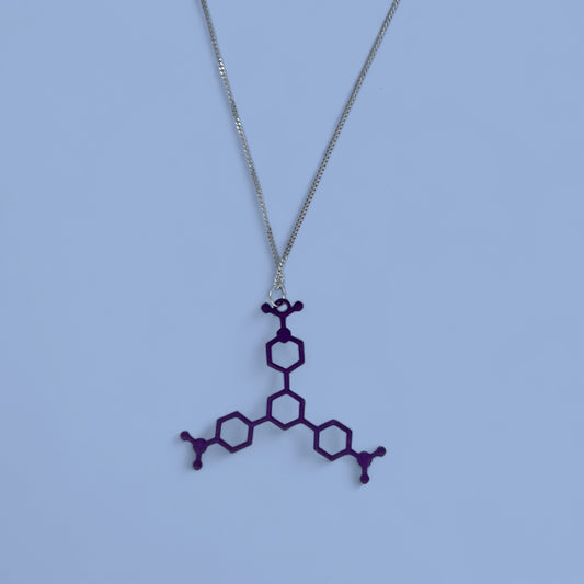 Violet Molecule - Science Earrings and Necklaces