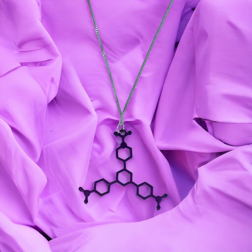 Violet Molecule - Science Earrings and Necklaces