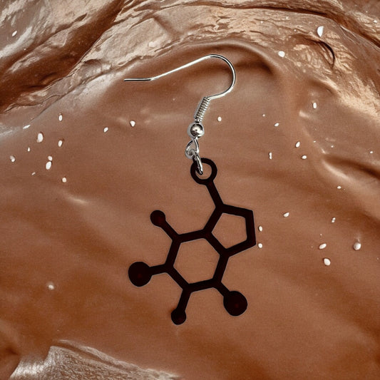 Chocolate Molecule - Science Earrings and Necklaces