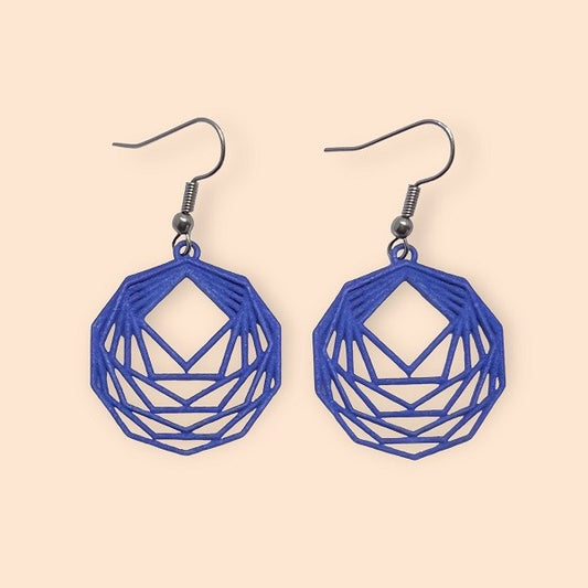 Nested Polygons - Science Earrings and Necklaces
