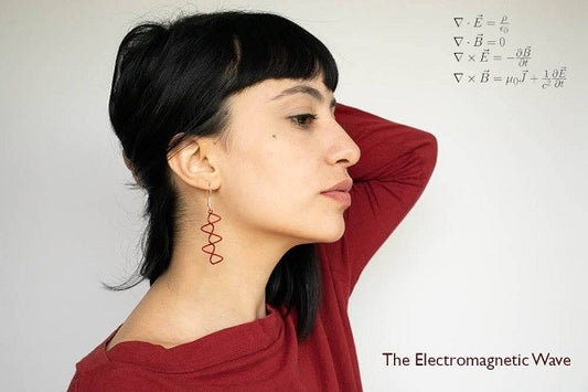 Electromagnetic Wave - Science Earrings