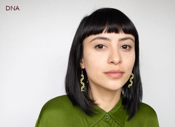 DNA Strand - Science Earrings and Necklaces