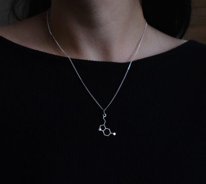 Serotonin Molecule - Science Earrings and Necklaces