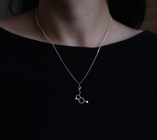 Serotonin Molecule - Science Earrings and Necklaces