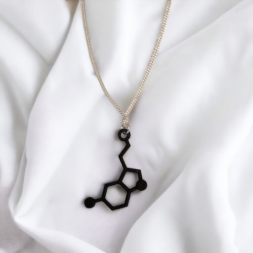 Serotonin Molecule - Science Earrings and Necklaces
