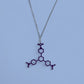 Violet Molecule - Science Earrings and Necklaces
