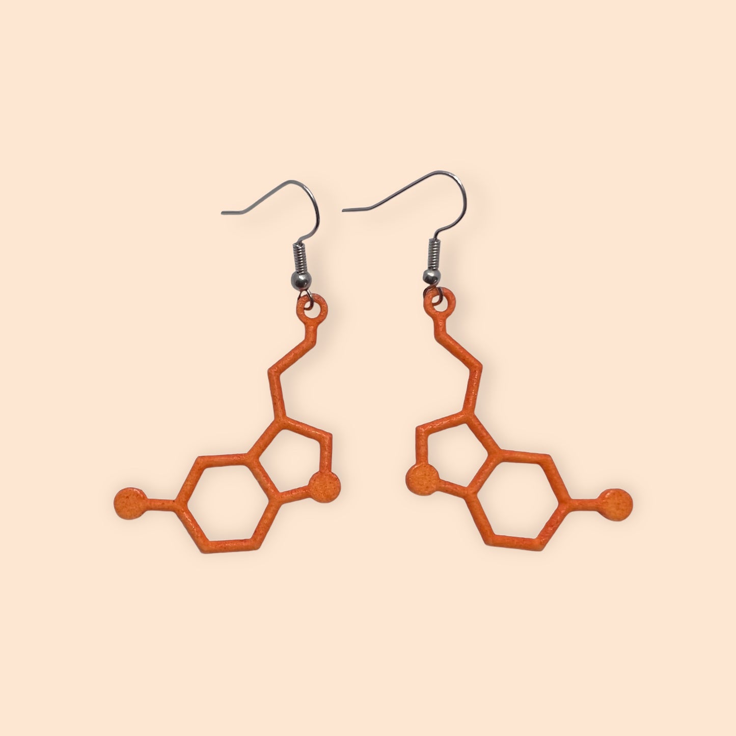 Serotonin Molecule - Science Earrings and Necklaces