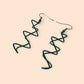 Electromagnetic Wave - Science Earrings in Teal