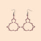 Mandelbrot Fractal Earrings and Necklaces in red