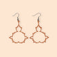 Mandelbrot Fractal Earrings and Necklaces in orange