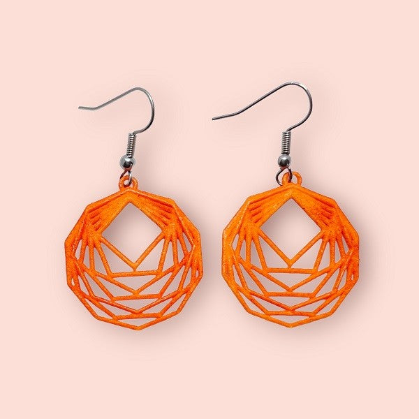 Nested Polygons - Science Earrings and Necklaces