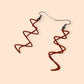 Electromagnetic Wave - Science Earrings in Orange